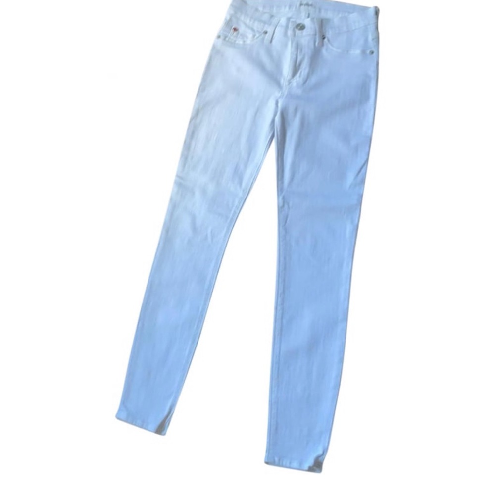 Hudson slim white jeans